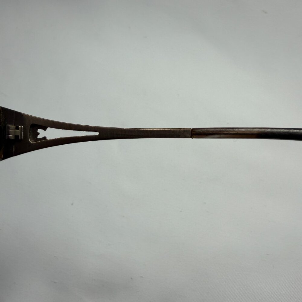 Smoky Brown Rectangle Eyeglasses - Frames Only - image 5